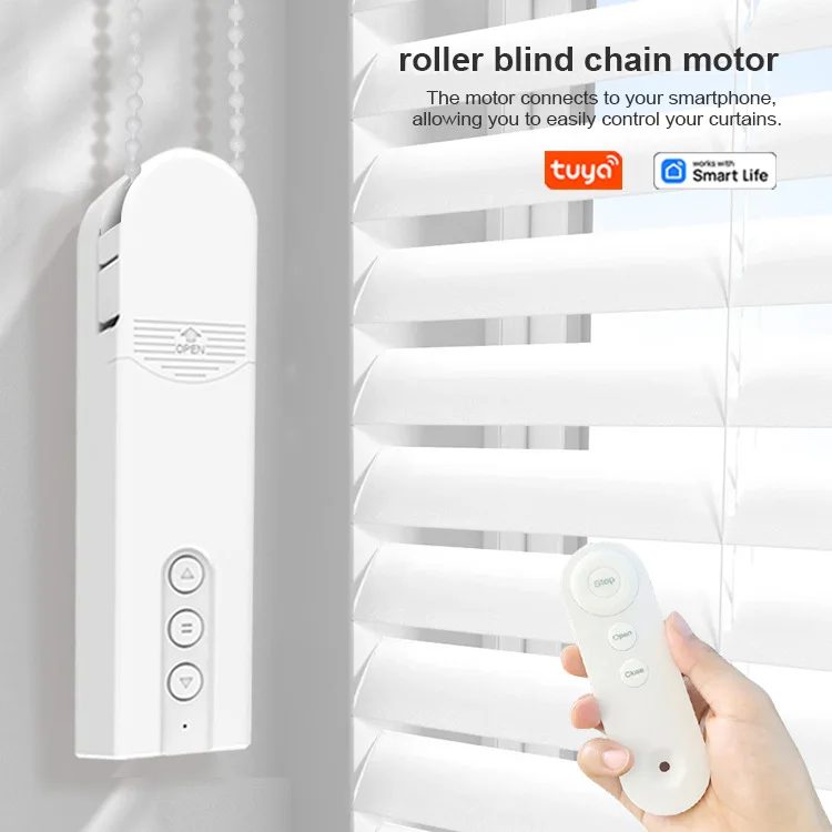 Customized smart WiFi pull rope motor, smart home APP voice automatic rolling shutter, electric bead drawing, electric curtain