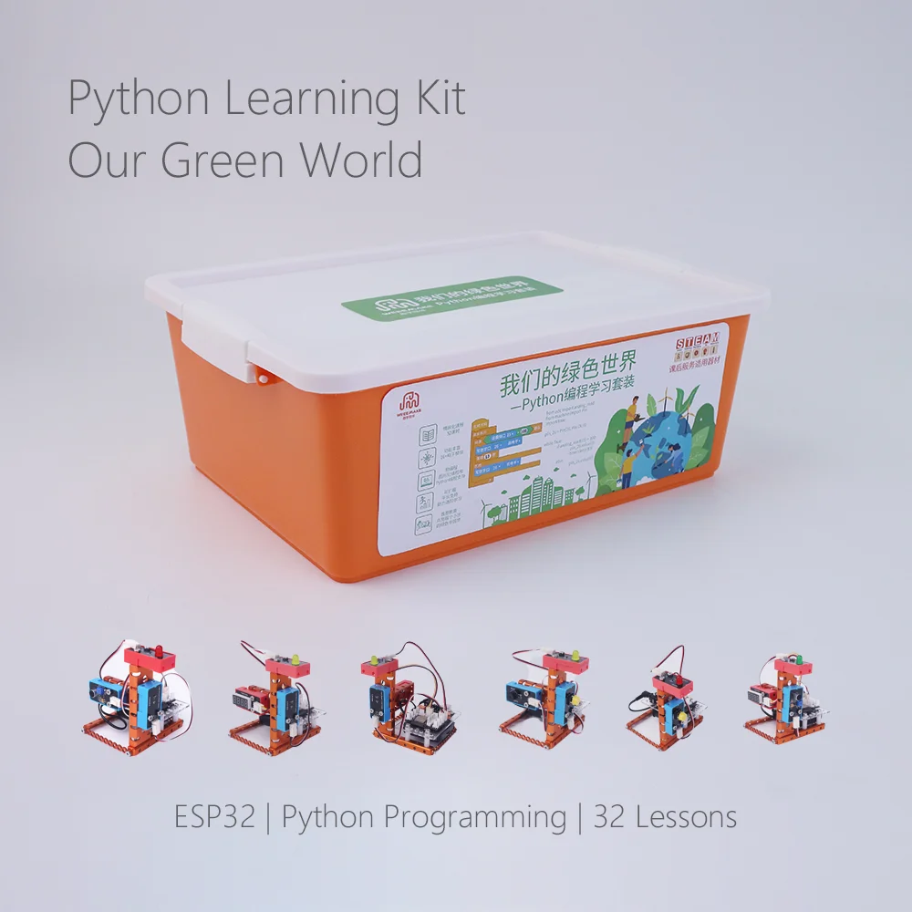 Our Green World Entry Level ESP32 Programmable Robot Kit Kids Learning Python Open Source for Students