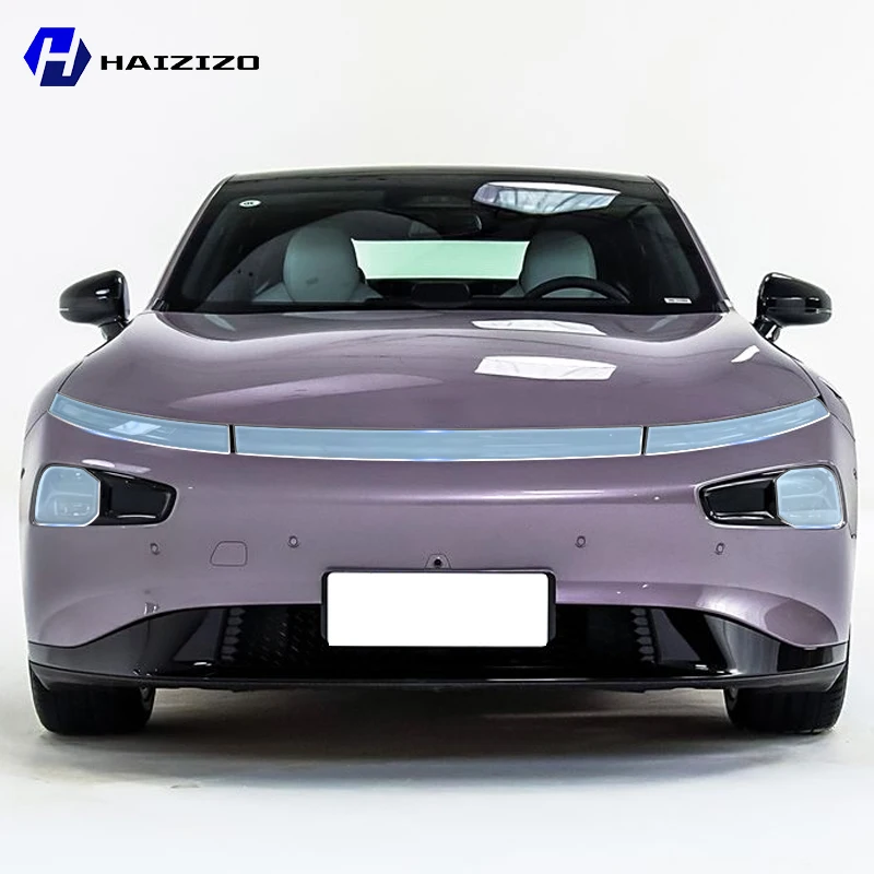 

For XPeng P7 2023-2024 Smoke Black TPU Headlight Protection Film Anti-Scratch & UV Resistant Easy Install Vinyl Wrap Kit PPF