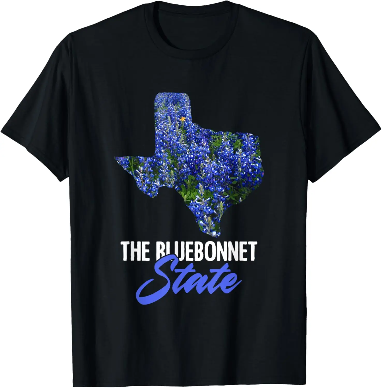 

The Bluebonnet State Floral Texas Map TX US States for Texan T-Shirt