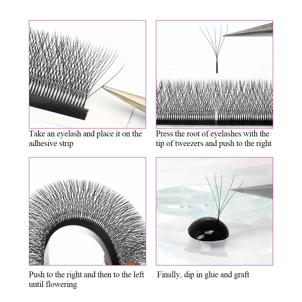 FADVAN 5D W Shape Lashes/YY Lashes 0.07/0.05 C/D Curl 3D/4D/5D/6D/7D/8D W Lashes Natural Soft Professional Lashes