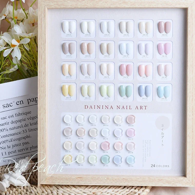 طلاء أظافر جل ملون مع شاشة عرض ، يدوم طويلاً ، قاعدة شبه دائمة ، معطف علوي ، رسم الأظافر ، طلاء بالأشعة فوق البنفسجية ، مانيكير ، 15 * ، 24 *