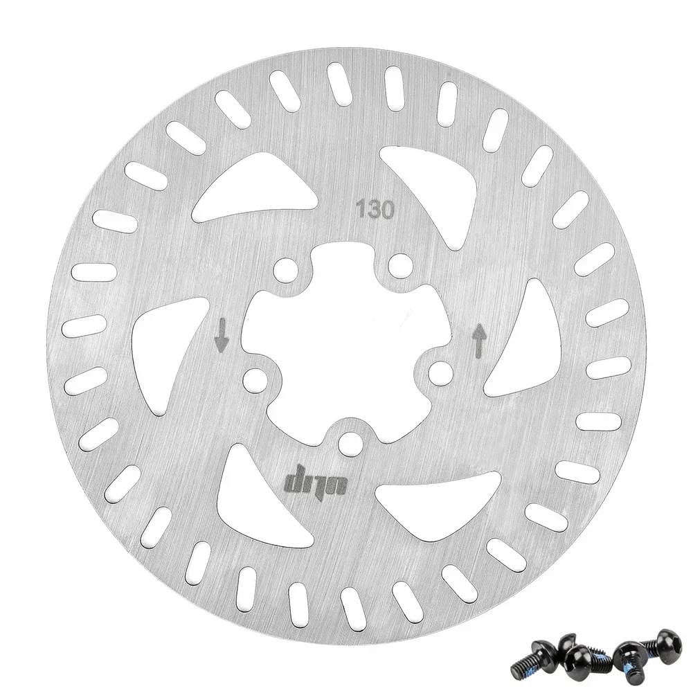 130mm 5 Holes Brake Disc Rotor W/Screws For Electric Scooter XiaoMi 4 Pro Stainless Steel Disc Replacement Part Accessories