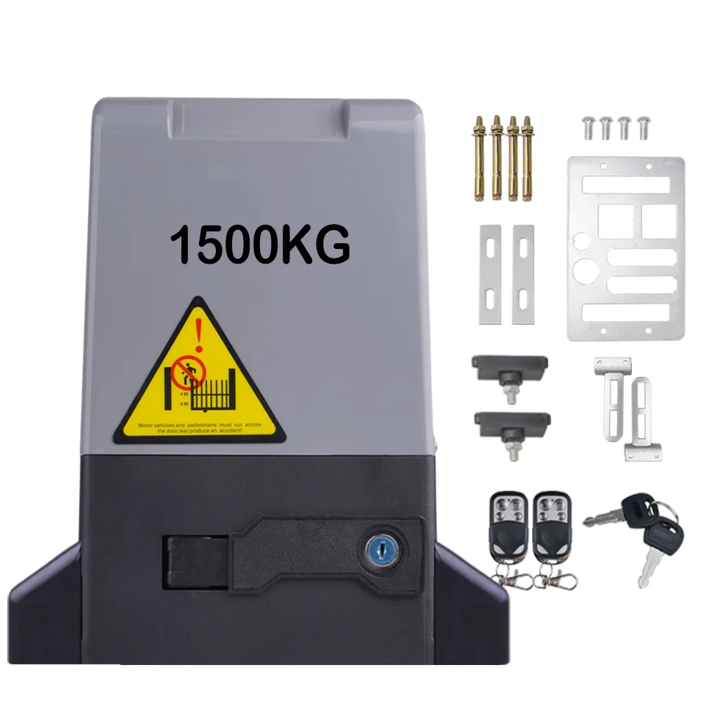 750W Sliding Gate Operator | 1500kg Remote Controlled Electric Sliding Door Motor