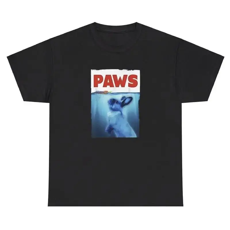 Paws Bunny Parody T Shirt Funny Oddly Specific Animal Lover Silly Humor Tee