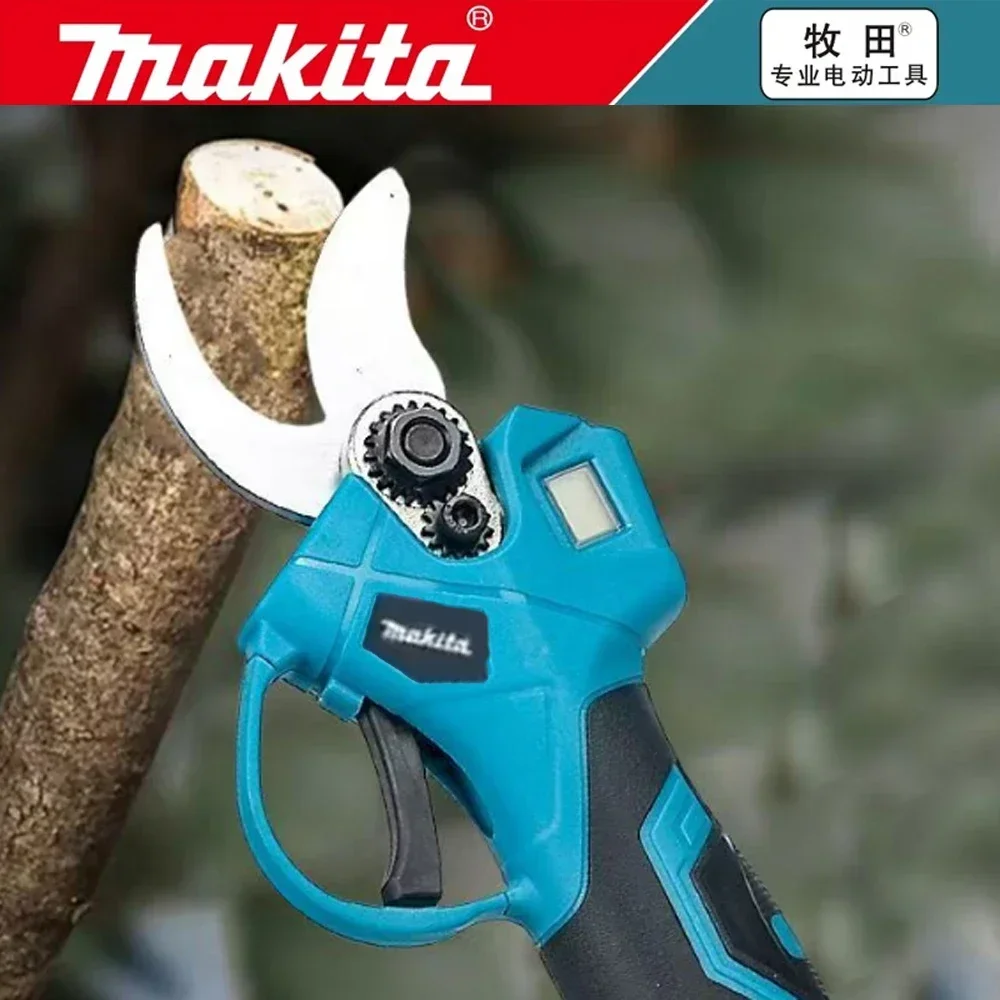 

Makita Wireless Electric Scissors 18V Battery Garden Fruit Tree Pruning Machine LED Display 30mm Rechargeable Electric Scissors