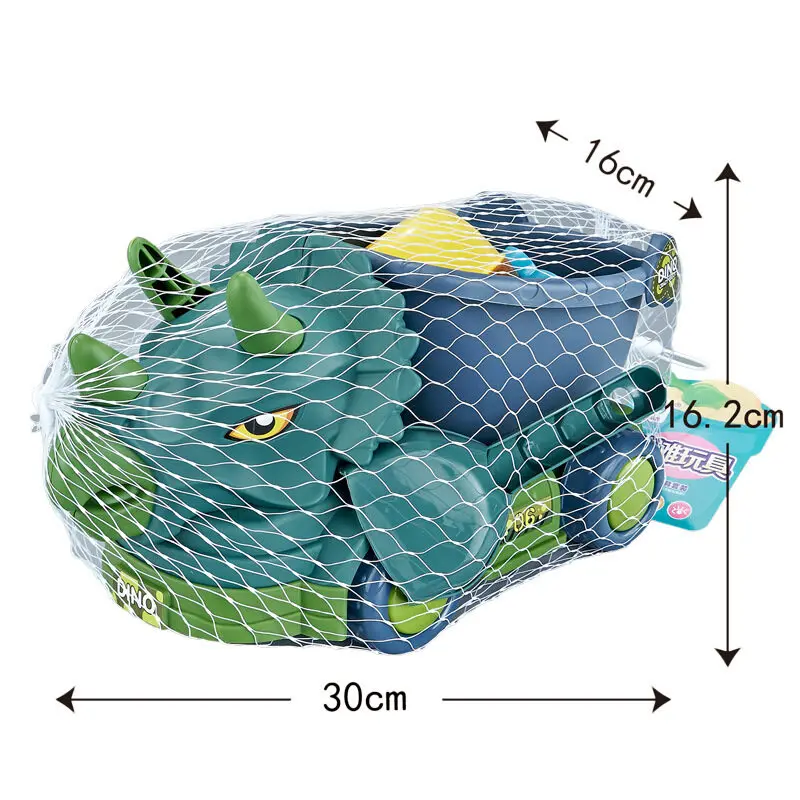 Summer Seaside Beach Toy Engineering Car Set Baby Beach Game Toy Dinosaur Beach Car Digging Sand Shovel Toy Tool Baby Bath Toys