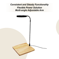 LED Grow Light With Wooden Base Full Spectrum LED Aquarium Lamp Aquariums Terrariums Growing Lamp For Home Study Office Desk