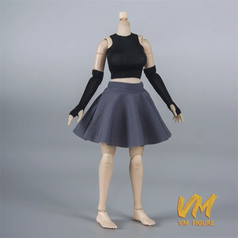 الفلفل الحار 1/12 أنثى تمتد تنورة دمية الزي تنورة قصيرة صغيرة الملابس والاكسسوارات نموذج صالح 6 "الجندي عمل الشكل ألعاب الجسم #2