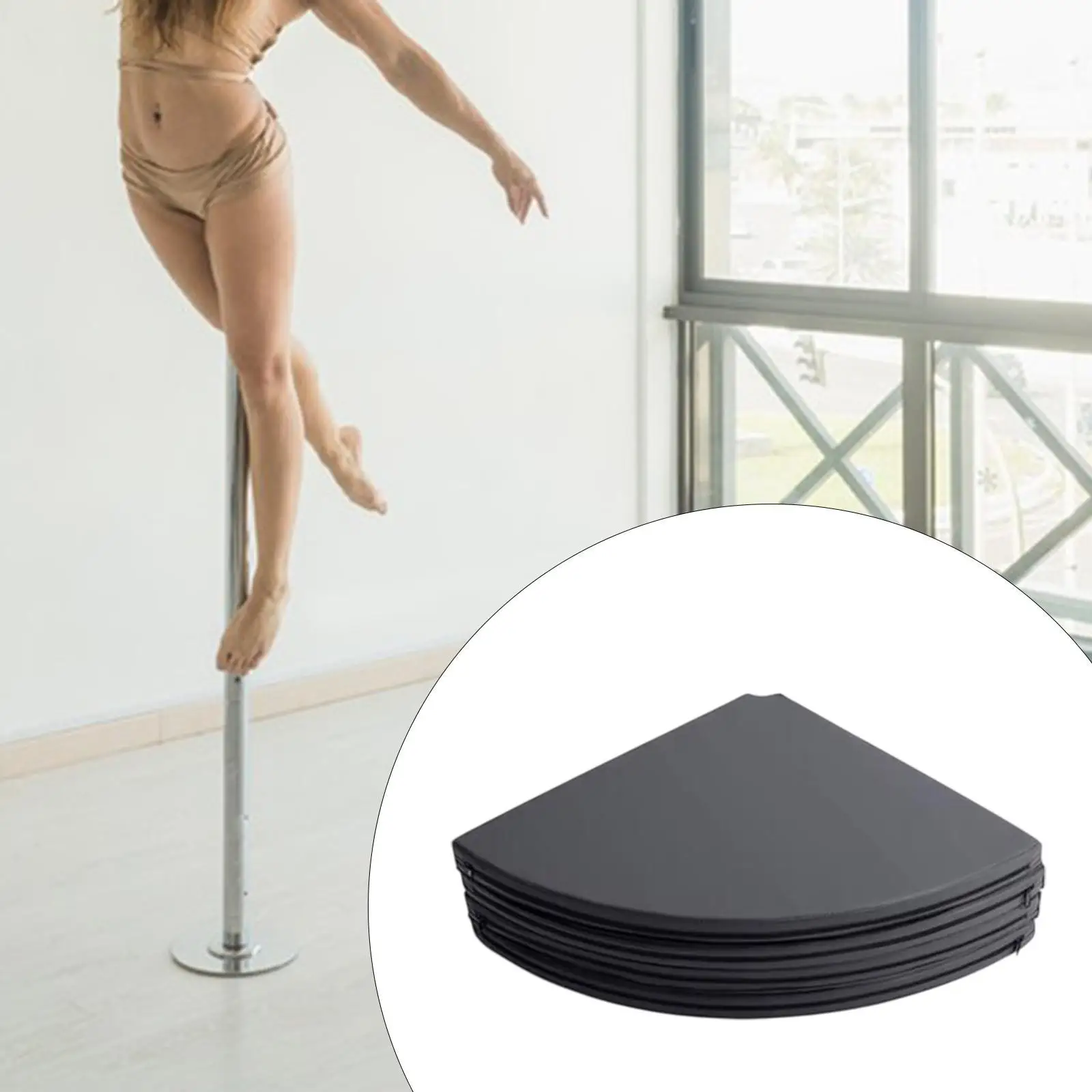 Folding Pole Dance Mat Foldable Yoga Mat Sports Training Gymnastics Adults