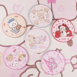 Mikko Cute Co branded Coffee Cup Mat Cartoon Insulation Mat Circular Anime Water Absorbent Mat Rubber Girl Toy Decoration Gift