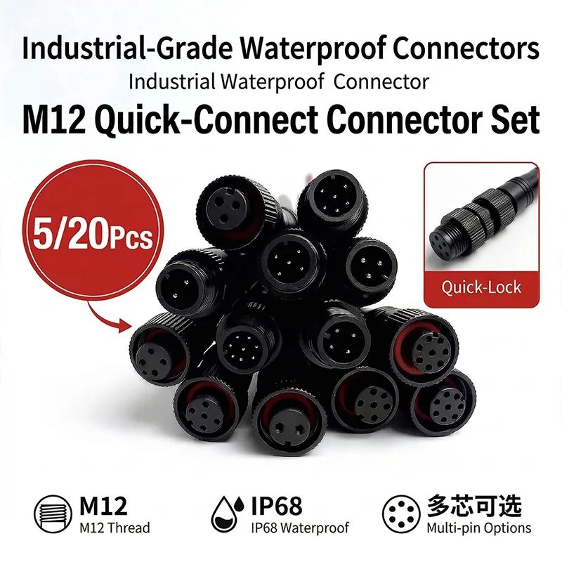 conector-a-prova-d'agua-m12-2-8-pinos-kit-de-soquete-de-metal-para-iluminacao-led-sensor-e-fiacao-eletrica-5-20-pecas