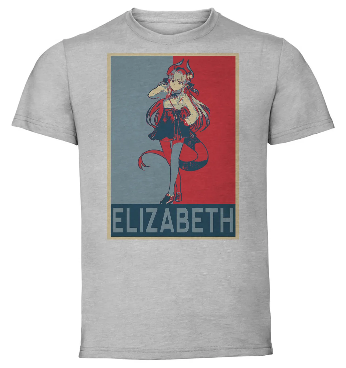 T-Shirt Unisex - Grey - Propaganda - Fate Grand Order Elizabeth Bathory