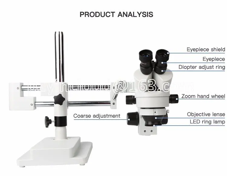 K-37045A STL2 Auto Trinocular Microscope with Bearing Boom Stand