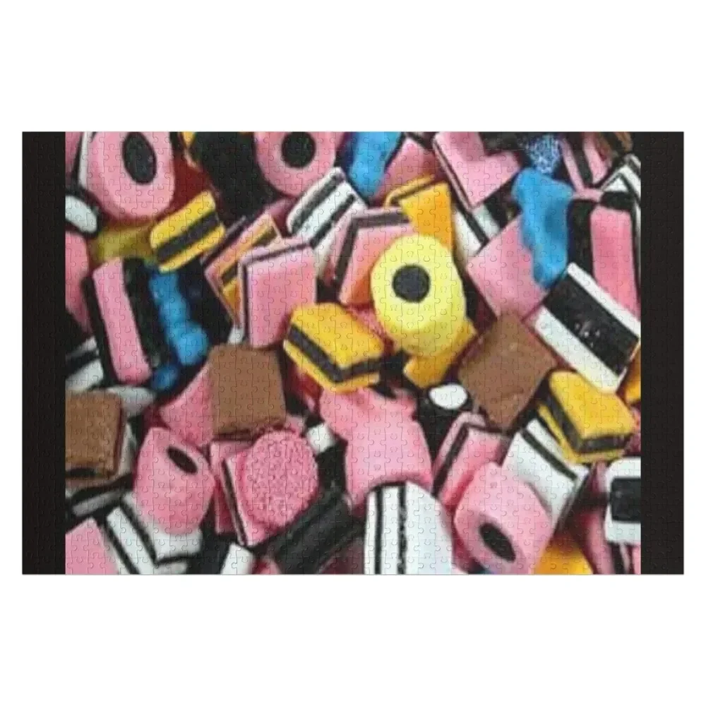 

liquorice allsorts Jigsaw Puzzle Wooden Compositions For Children Jigsaw Custom Custom Name Wood Puzzle