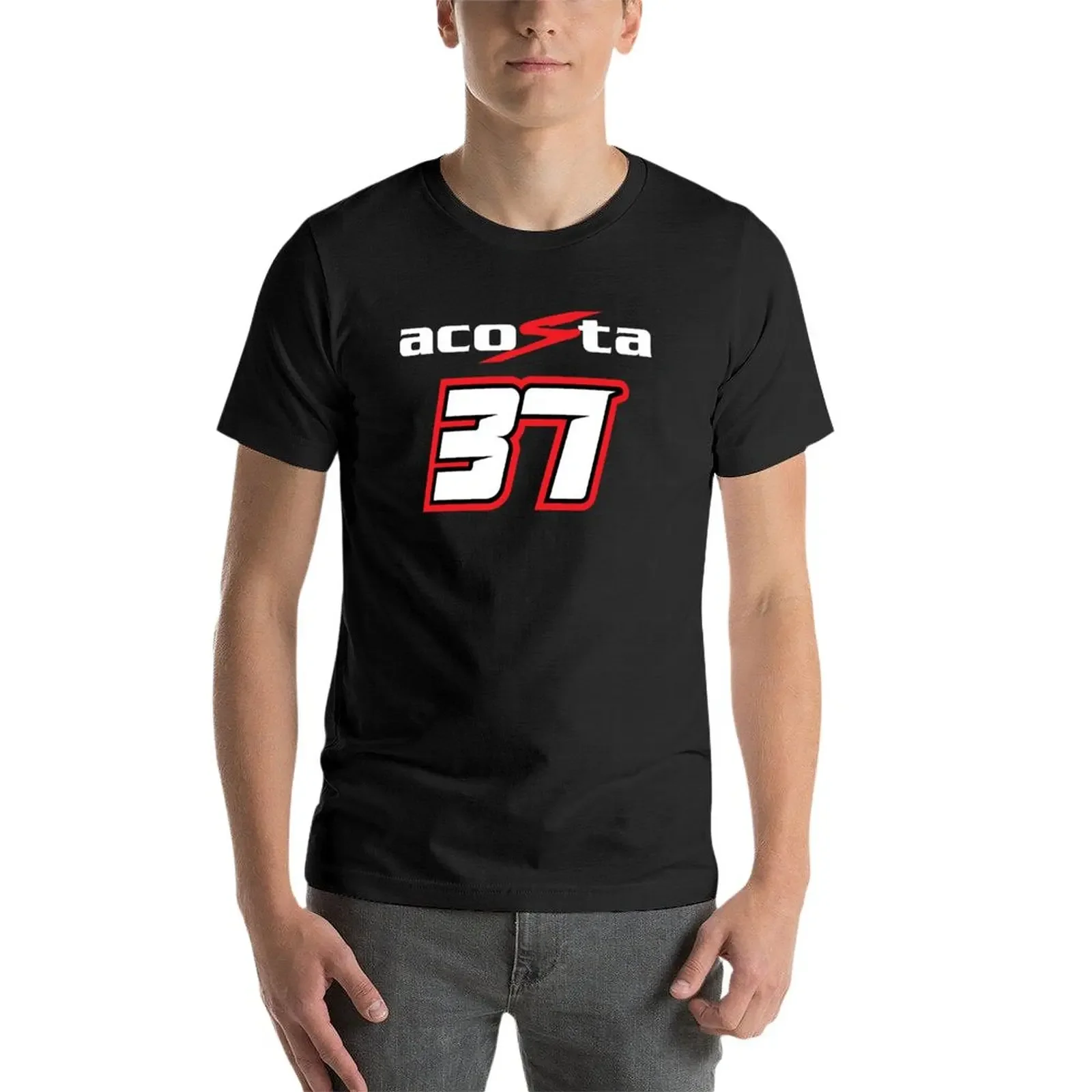 New Pedro Acosta Number 37 T-Shirt quick drying t-shirt sports fan t-shirts T-shirt for a boy clothes for men - view 3