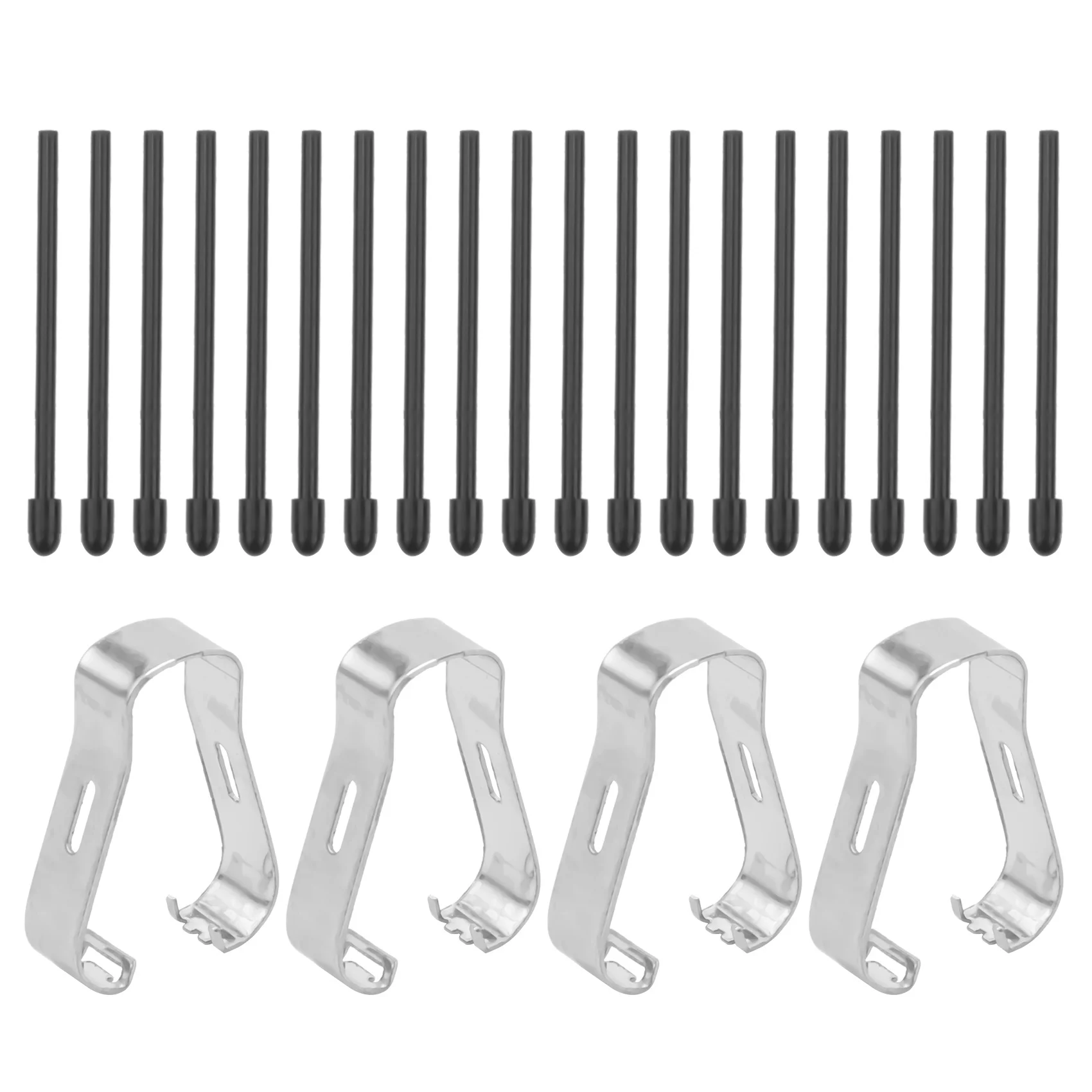 Lot de 20 pointes de remplacement pour 2 stylets marqueurs, souples, noires