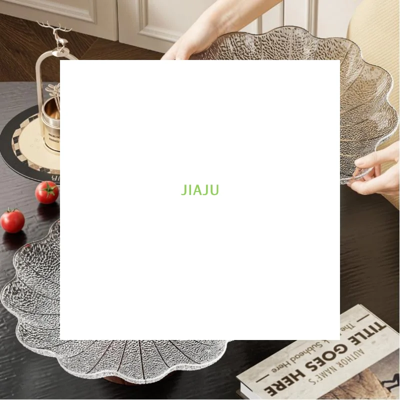 ~Dessert Plate Elegant Plastic Pedestal Fruit Bowl Draining Anti-slip Footed Fruit Plate Large Capacity Fruit Display Stand