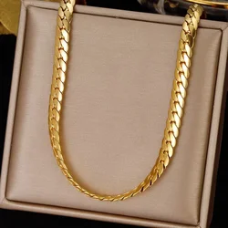 Hot new 20-60CM 925 Sterling Silver 18K gold exquisite 5MM sideways chain Necklaces for Men woman fine Jewelrys Wedding gifts