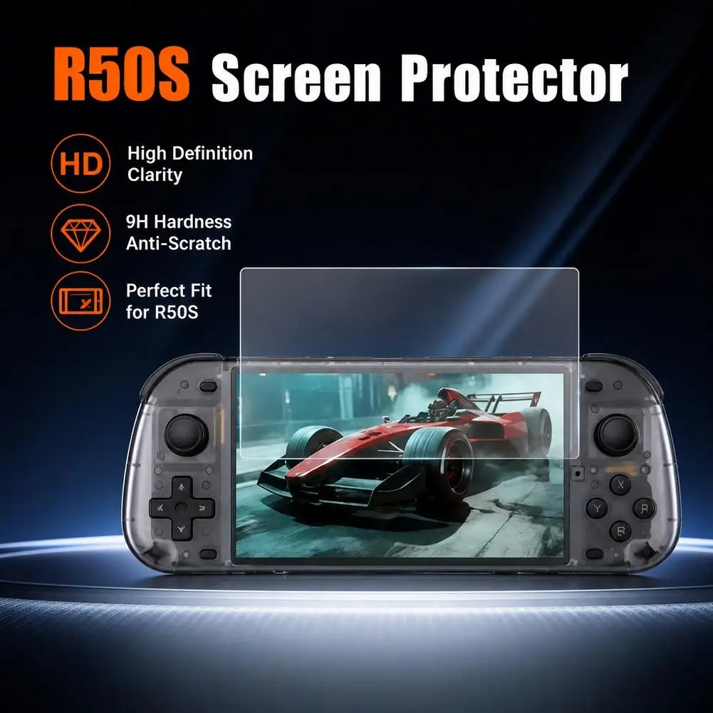 For R50s Tempered Glass Screen Protector Game Console Protective Film R50S Handheld Tempered Film Screen High-definition Film