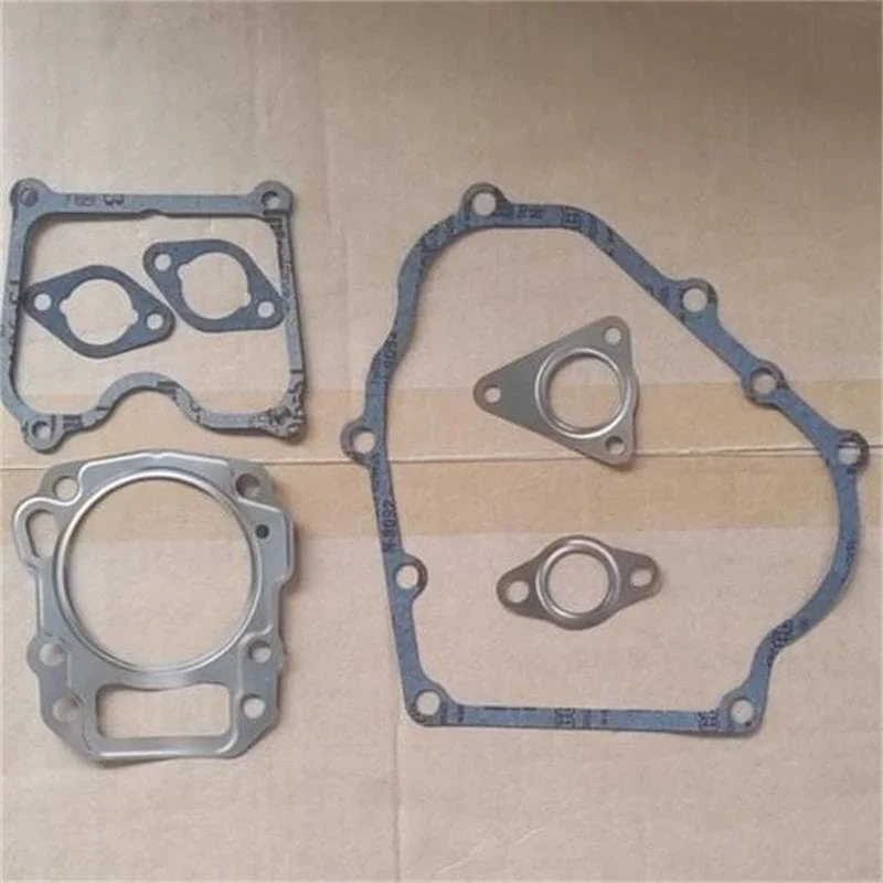 OEM GT600 SET OF 7 PCS PACK GASEKTS FITS MITSUBISHI GM182 GB18 4T 6HP MEIKI ENGINE CARBURETOR CRANKCASE MUFFLER CYLINDER GASKET