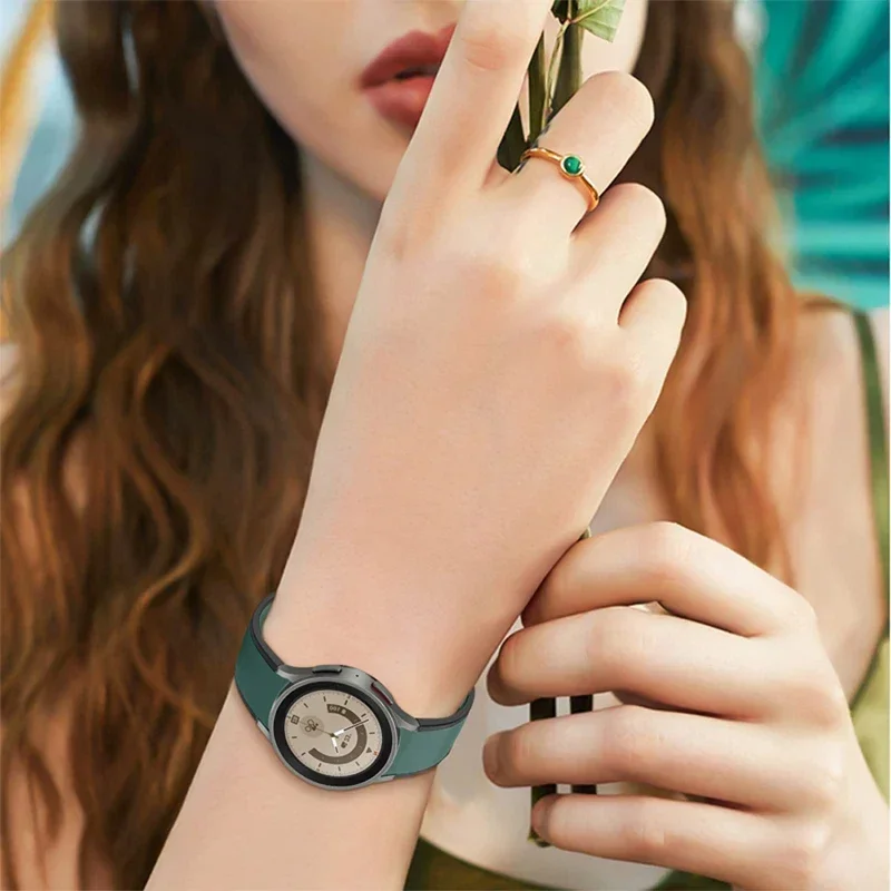 Официальный ремешок 1:1 для Samsung Watch 6/5/4 40 мм-44 мм Watch5 Pro 45 мм, индивидуальный выпуск, спортивный ремешок 20 мм Galaxy 6 Classic, 43 мм/47 мм