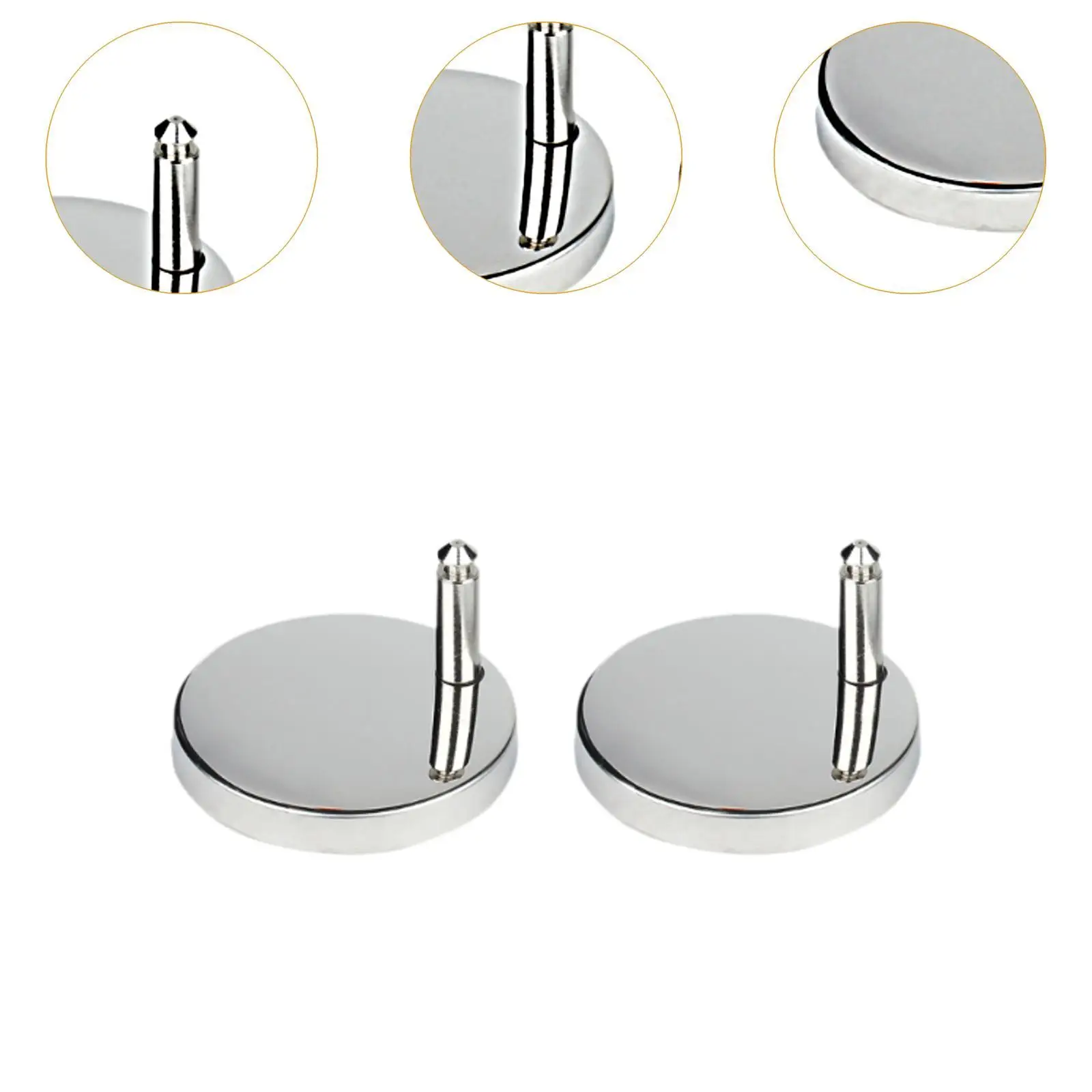 2 Pieces Toilet Seat Hinge Fixing Bolts Universal Bidet Parts Quick Release Potty Seat 6 cm Repair Top Fix Nuts Hinges Fittings