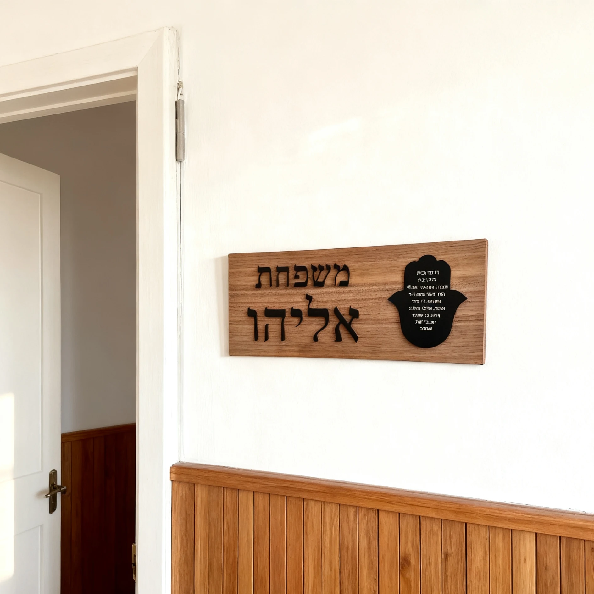 شخصية لافتة للباب اسم العائلة مخصص منزل تسجيل ديكور مدخل تسجيل للمنزل في العبرية ثلاثية الأبعاد قطع لوحة باب مرآة الاكريليك ارقام منزل خارجي