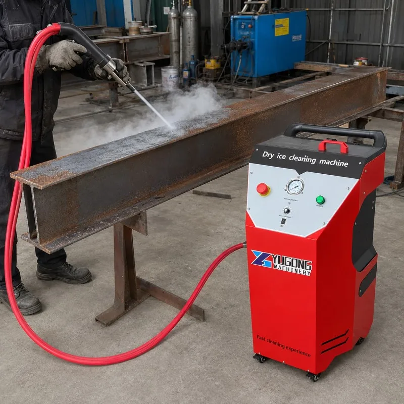 Dry Ice Cleaning Machine Heavy Duty Blaster Customized for Rust Paint Mold Engine Workshop Surface Care