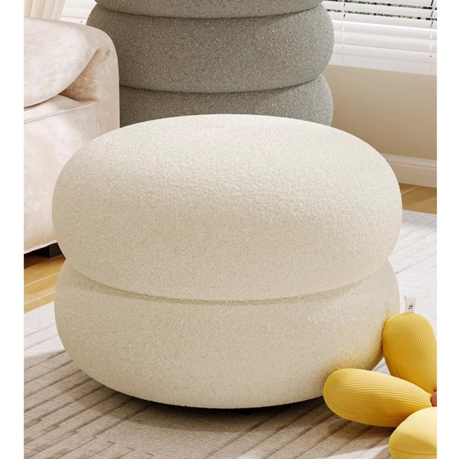 تغيير مقعد الأحذية مقعد ماكياج الخزف البراز صالة مسند القدمين مع وسادة سميكة الحديثة المخملية مبطن البراز توفير المساحة هدية