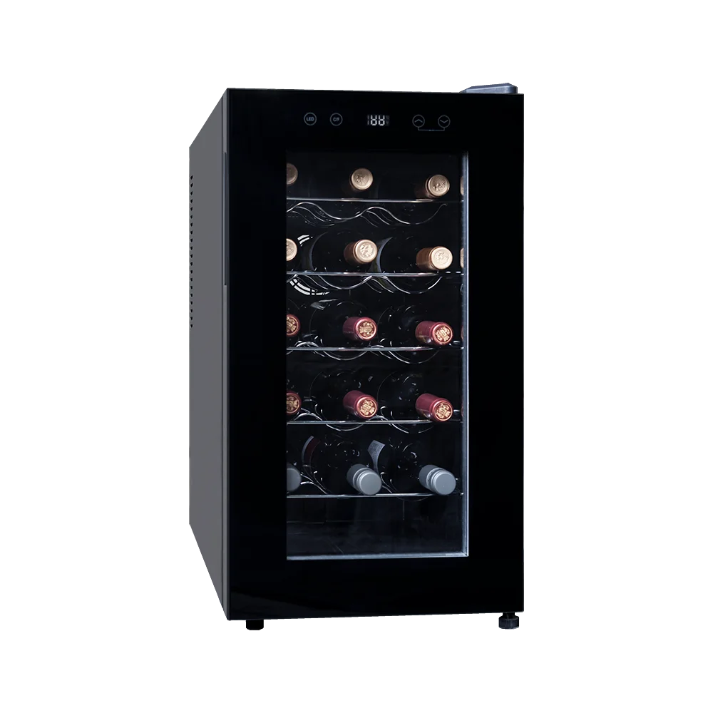 2025 New 30 Bottles Mini bar Built in Red Wine Cooler Fridge Wine Cabinet Refrigerator with Compressor Cooling System for Hotel