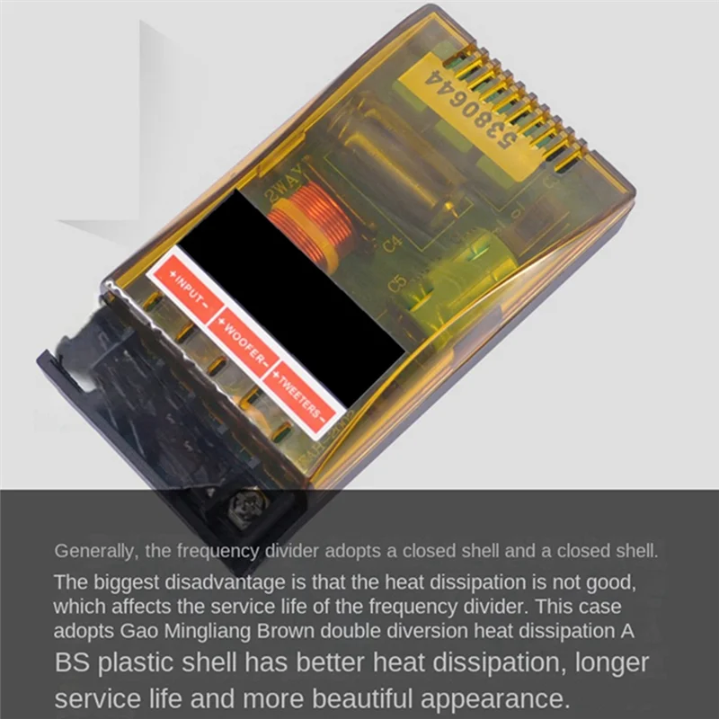 Séparateur de haut-parleur audio 2 voies efficace 220 W 1 haut 1 bas