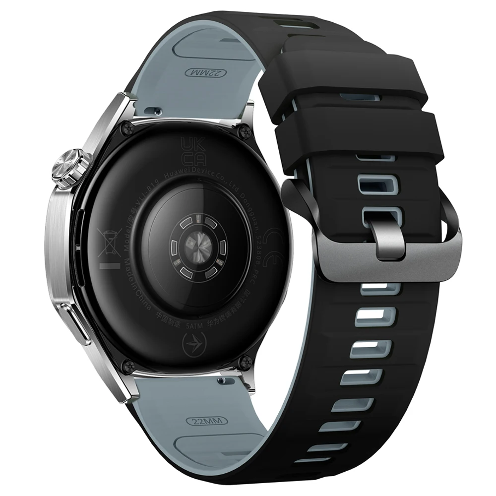 22mm Sports Silicone Strap for Zeblaze Btalk 4 3 2 PRO/Vibe 8 7 Lite/Stratos 4/Ares 3/GTR3 Pro/GTS3 Plus Replace Bracelet Correa