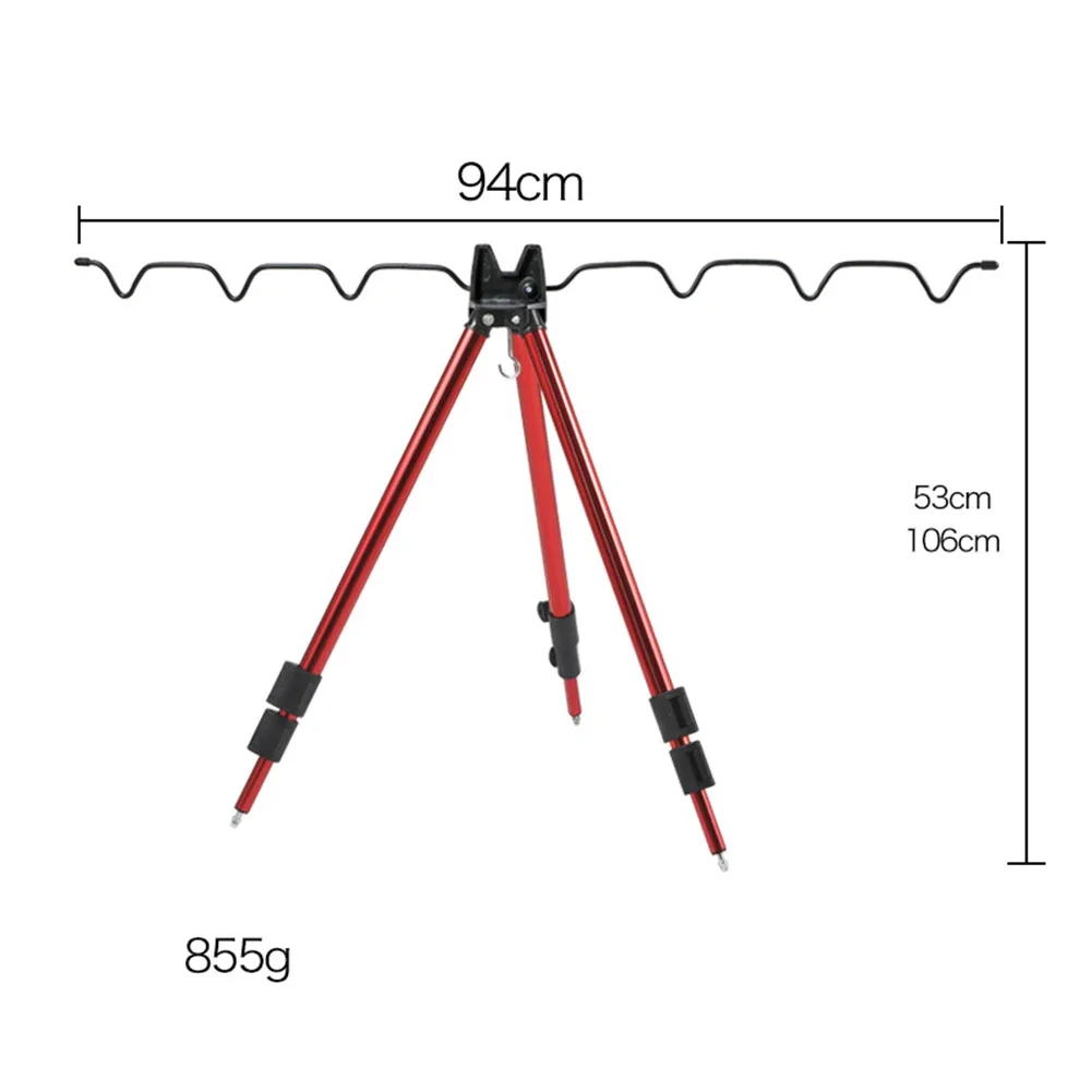 

Fishing Rods Stand Holder Telescopic Tripod Support Frame Rod Rest Bracket Fishing Rod Bracket Holder Tripod Stand Sea