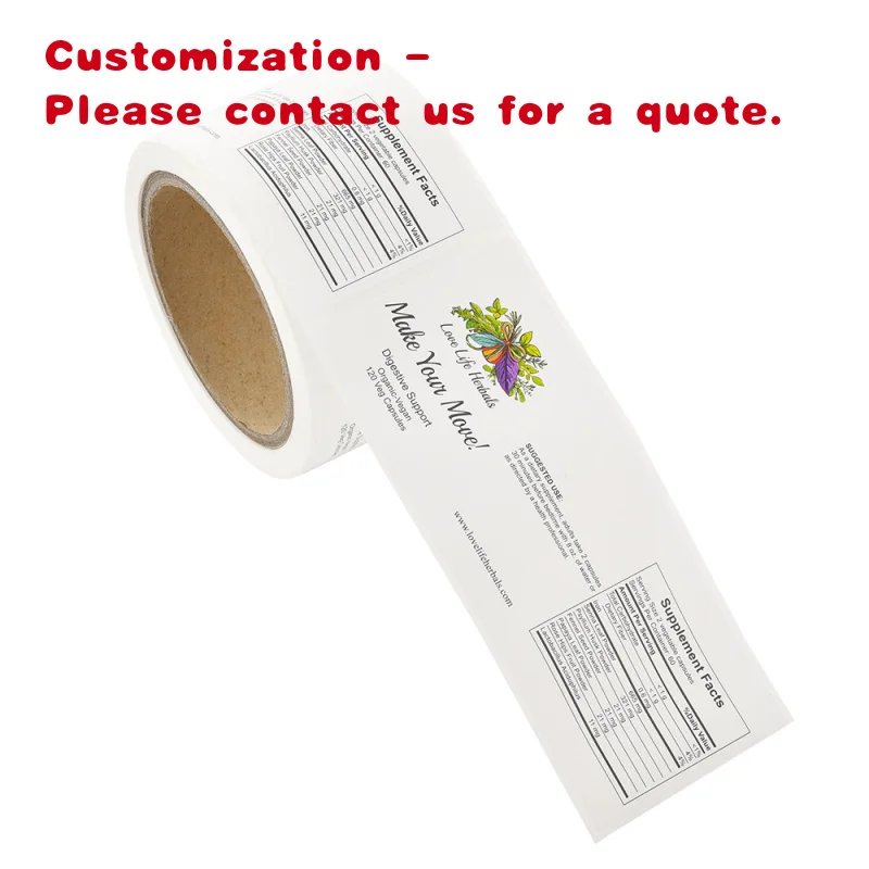 custom.Custom Printing Self Adhesive Paper Sticker Waterproof Cosmetic Roll Packaging  Labels