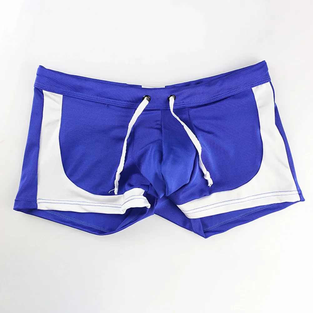 

1 шт., мужские плавки, быстросохнущие пляжные брюки на шнурке, шорты-боксеры, плавки, мужские короткие боксеры, плавки