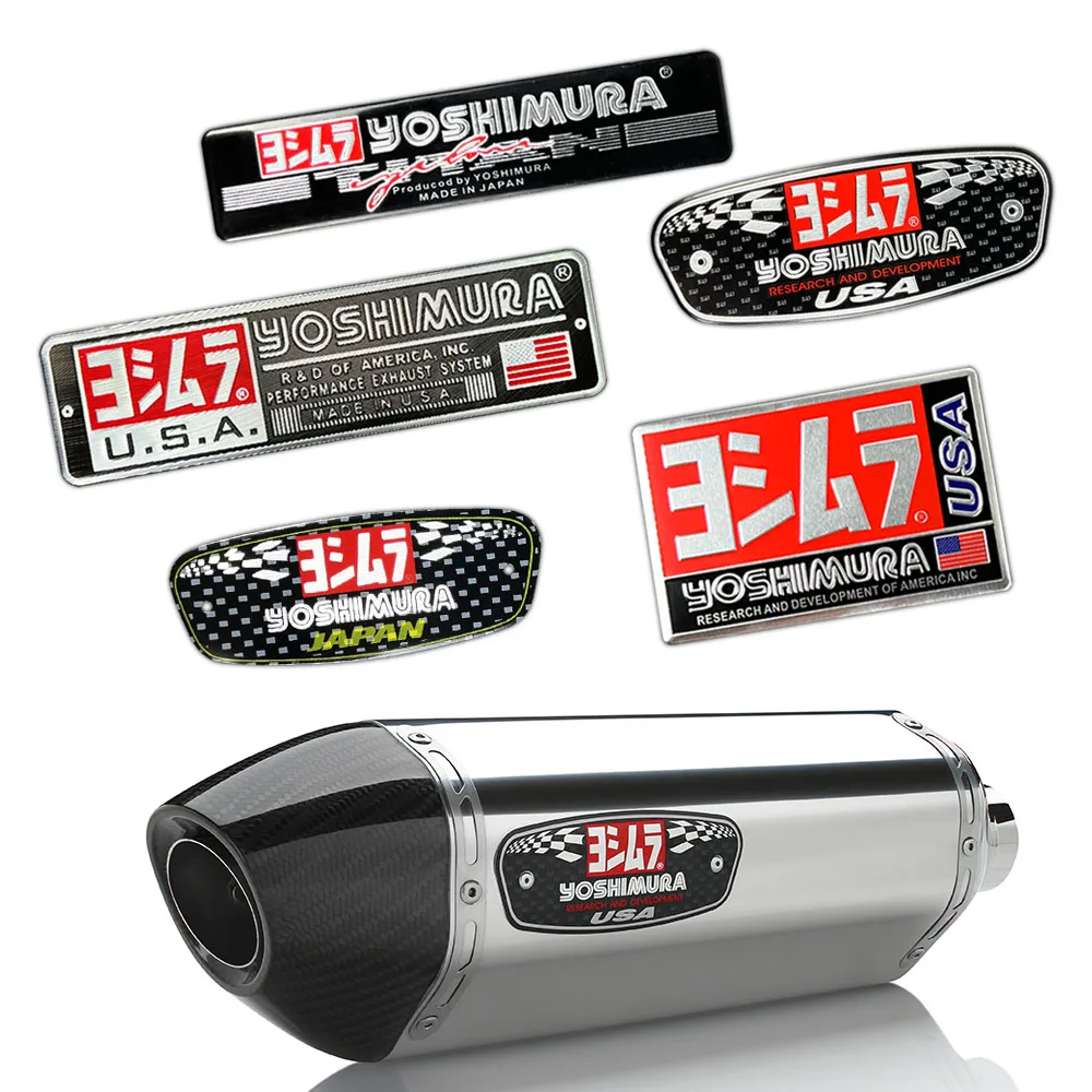 For Yoshimura Termignoni SC Project Austin Racing Leovince Arrow MIVV Two Brothers Exhaust Stickers Motorcycle Accessories Decal