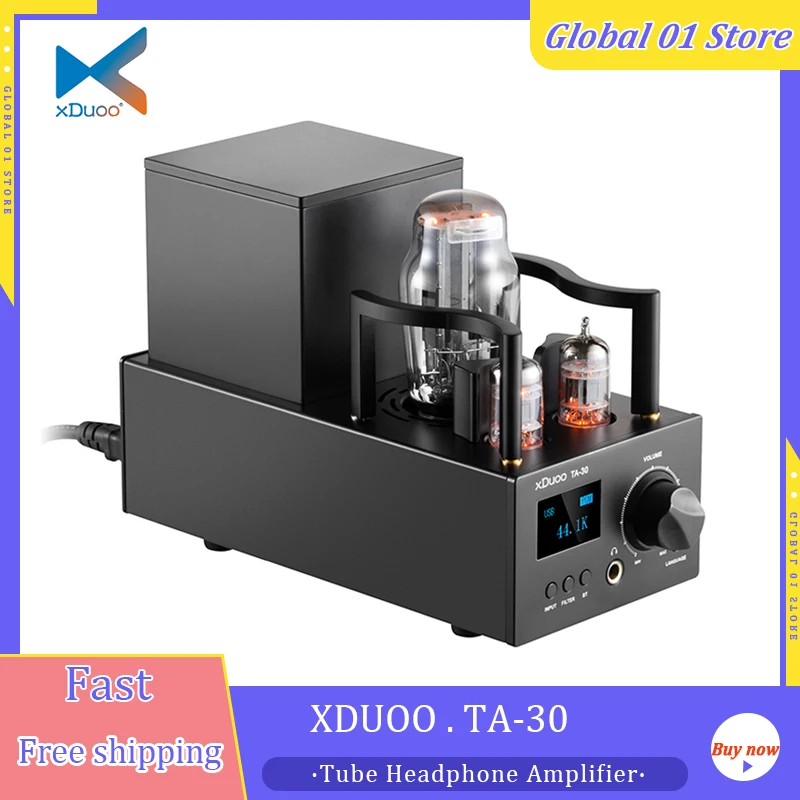 XDUOO TA-30 ES9038Q2M Vacuum Tube DAC Headphone Amplifier USB 32Bit 768KHz DSD512 Bluetooth 5.0 LDAC Decoder HiFi Audio AMP