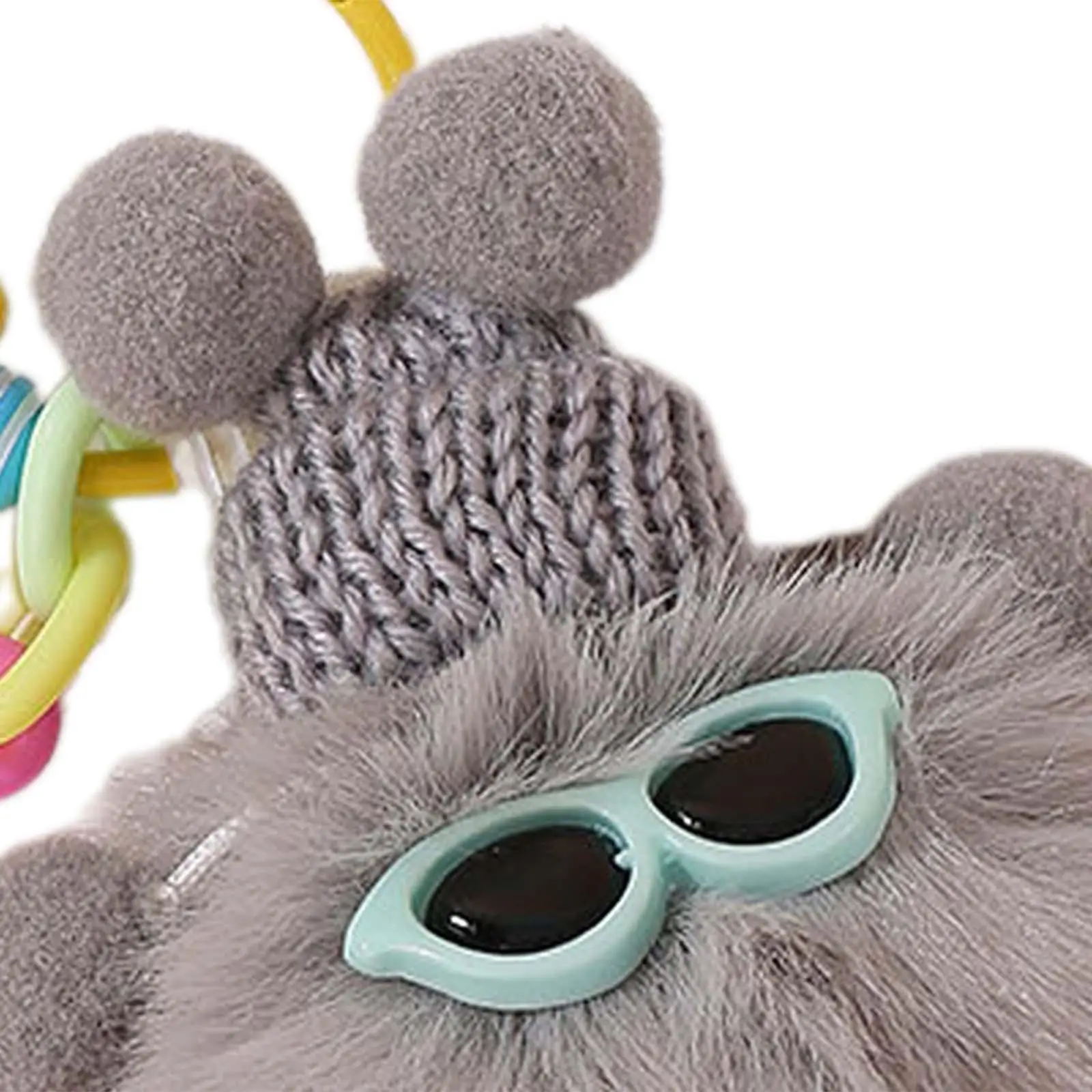 Plush Keychain Backpack Decor Creative Handbag Hanging Decoration Practical Purse Charm Pendant for Men Women Family Friends