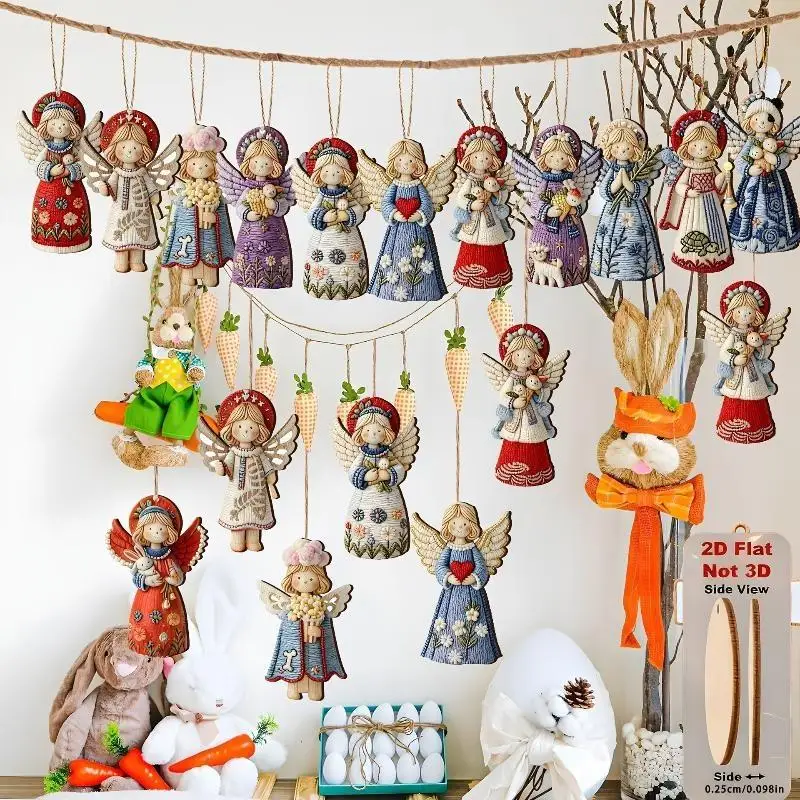 12pcs Christmas Snowmen Various Poses Holding Gifts Handmade Hanging Ornaments Great Christmas Decorations Gift Items