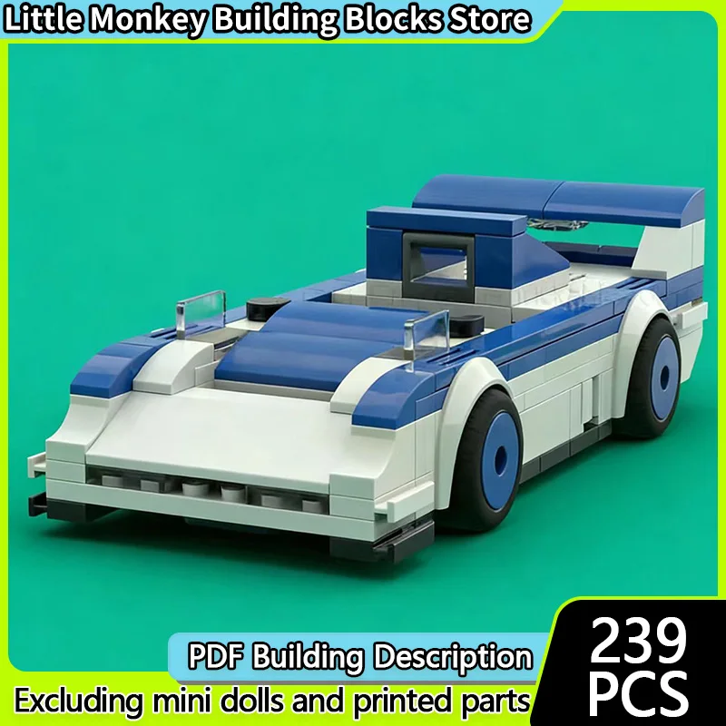 

Speed Racing Car Model MOC Building Bricks PM400 LPGT1 Hypercar Modular Technology Children Holiday Gifts Assemble Toys Suit