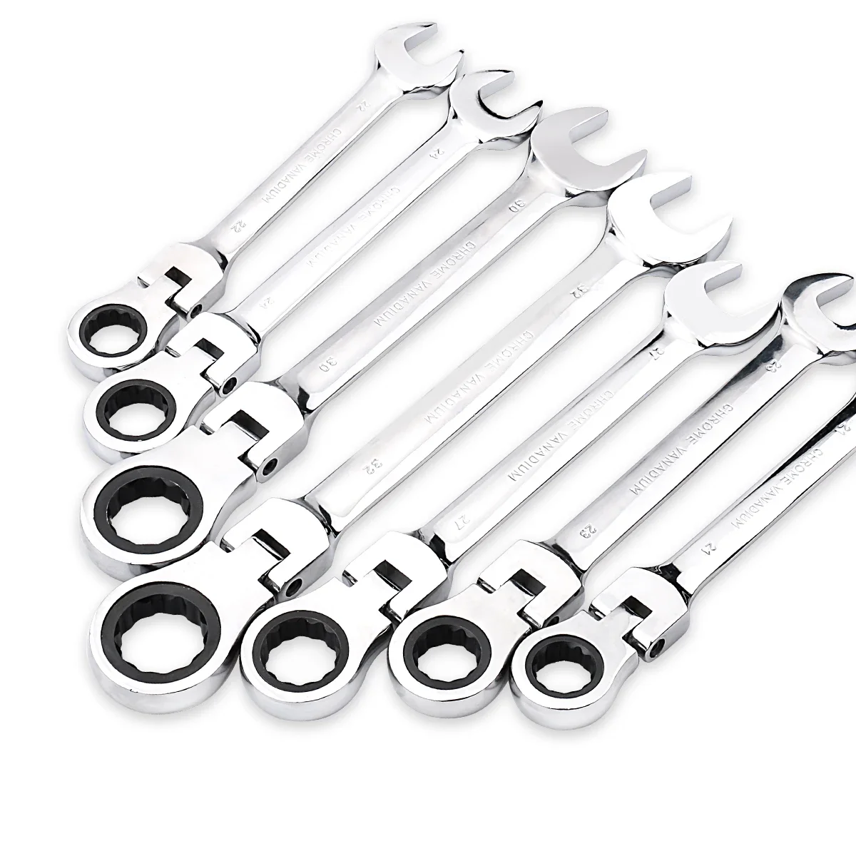 Imagem -02 - Chave de Catraca de Chaves Ferramenta Chave Inglesa Catraca de 72 Dentes Cabeça Flexível Acabamento Espelhado Mm27 mm Reparação Automática e Doméstica Peça