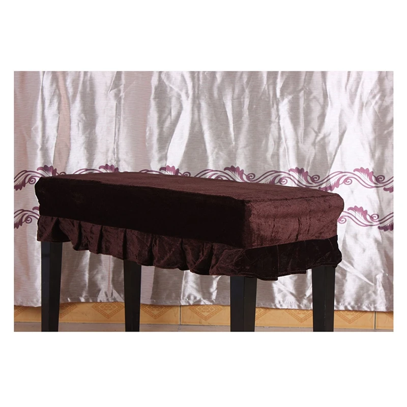 Piano Bench Cover Goud Fluwelen Piano Dubbele Bench Cover Stofdicht Verdikte Piano Bench Cover Guzheng Piano Bench Cover