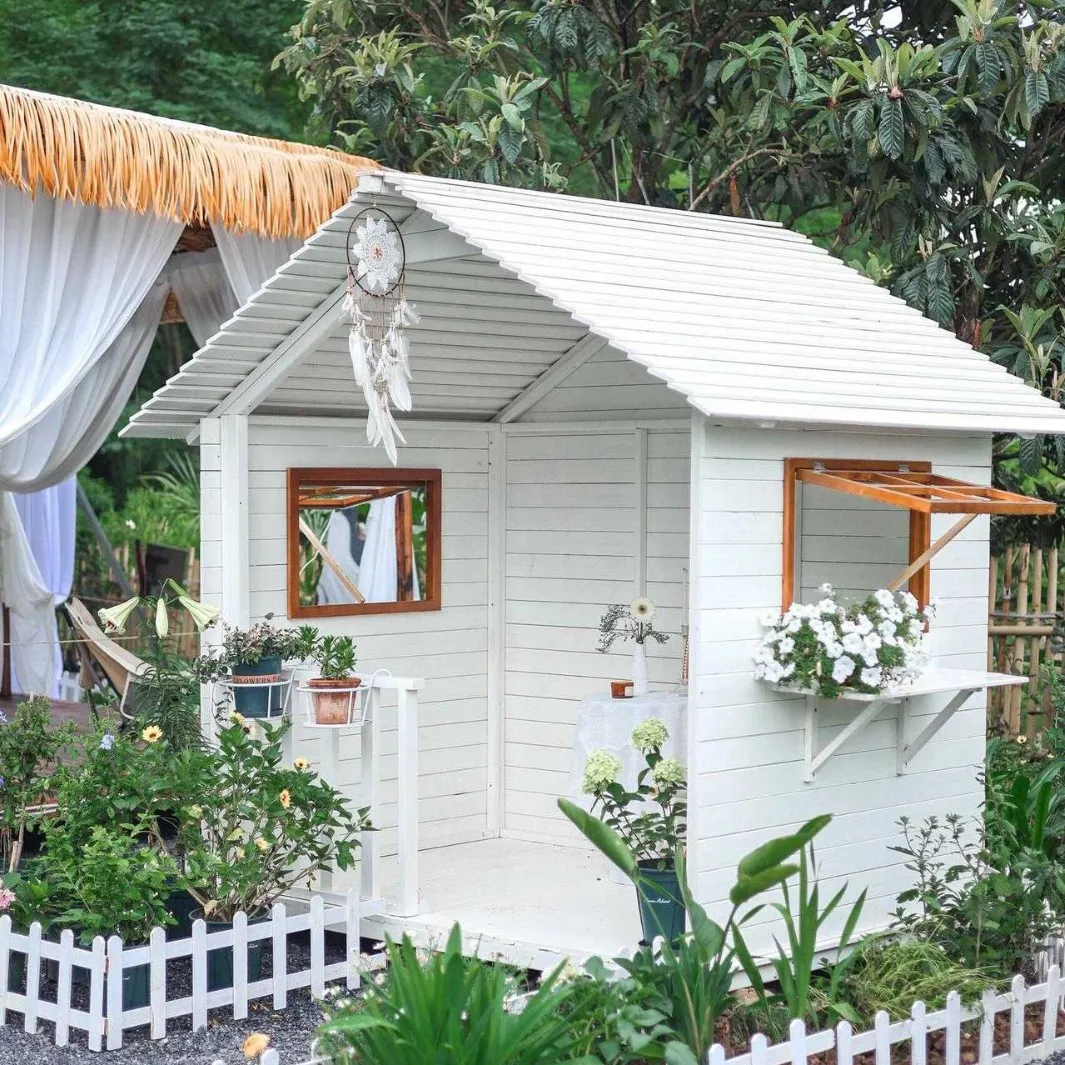 Preservative wood villa courtyard chalet outdoor assembly garden greenhouse greenhouse pavilion homestay solid wood house