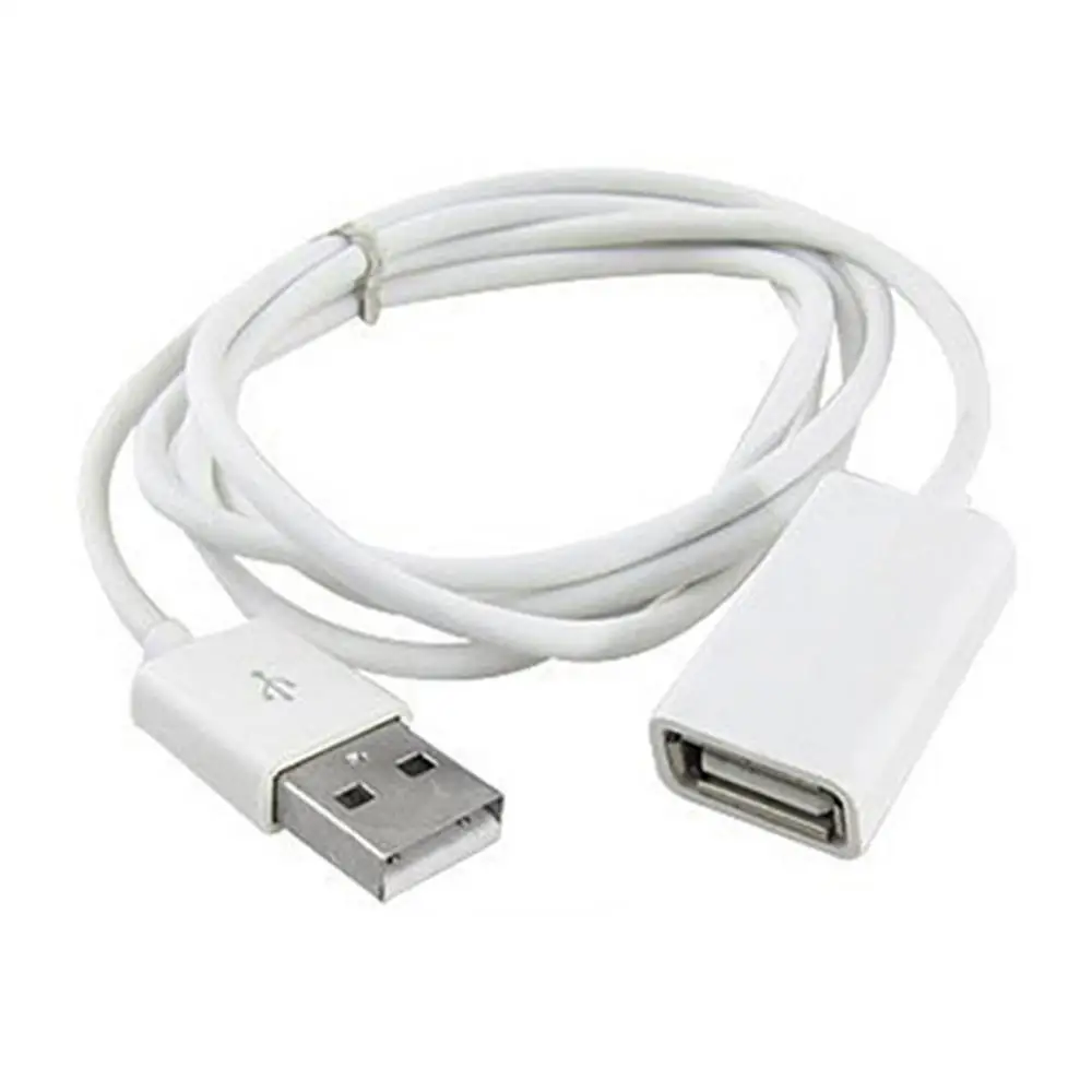 1m 3Ft PVC Metal USB 2.0 Male to Female Extension Adapter Cable Cord Connector USB Cable