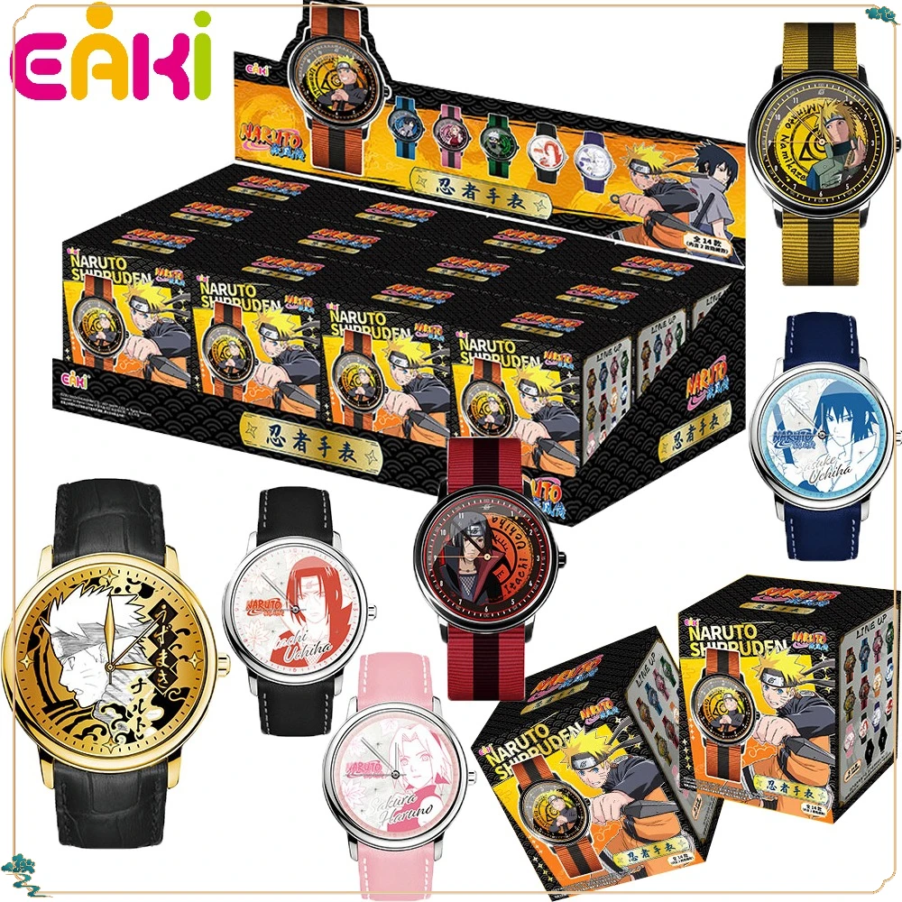 

New Original EAKI Naruto Shippuden Watch Series Blind Box Cartoon Anime Peripheral Waterproof Trendy Toys Accessories Fans Gifts