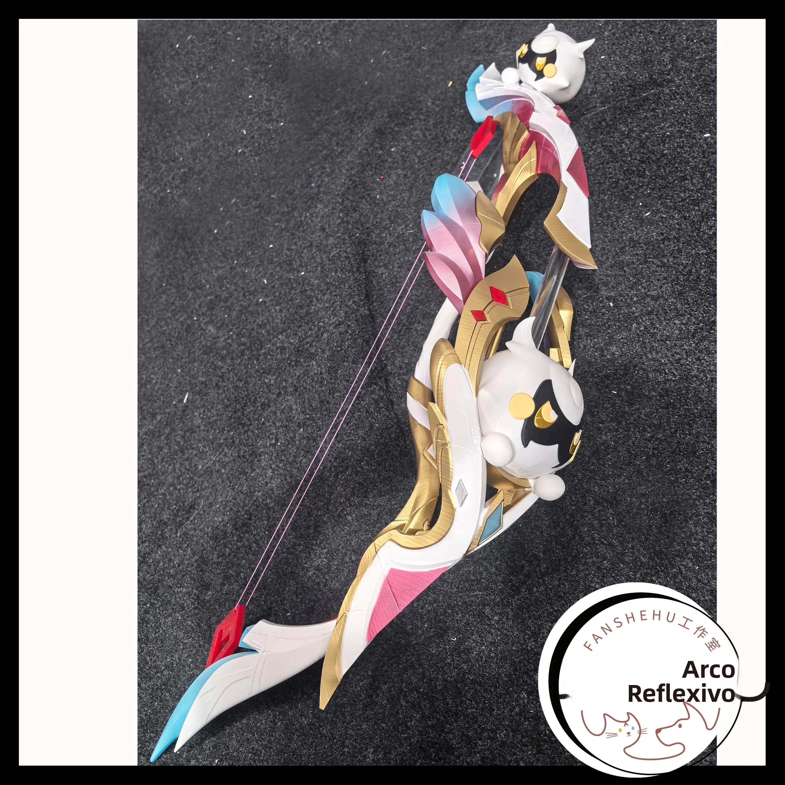 reflective-arc-cosplay-props-original-godly-niai-swear-golden-branch-bow-women's-costume-accessories-in-stock
