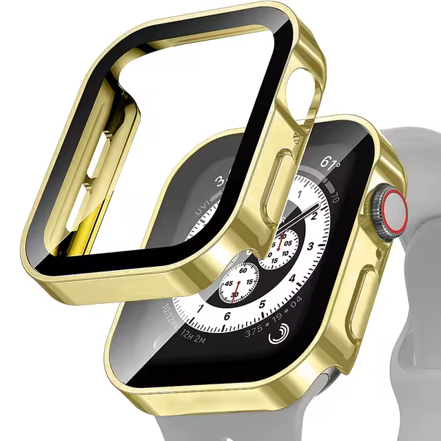 Glass+Case For Apple Watch 42 46mm 45mm 41 49 44mm 40 mm straight edge Screen Protector Cover Case iWatch SE 6 7 8 9 10 11 Ultra - Image 16