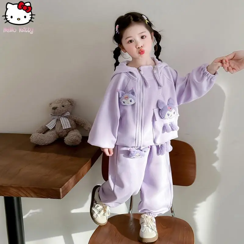 nuovo-cappotto-casual-versatile-kawaii-tuta-sportiva-confortevole-con-cartoni-animati-top-e-pantaloni-per-ragazze-stile-anime-kuromi-primavera-autunno