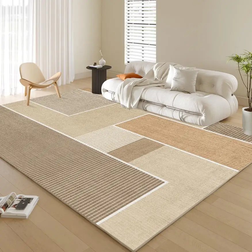 VIKAMA Wabi-Sabi Style Living Room Rug, Soft, Non-Slip, Easy-to-Clean Mat for Bedroom, Study, Large Area Carpet, Home Decoration